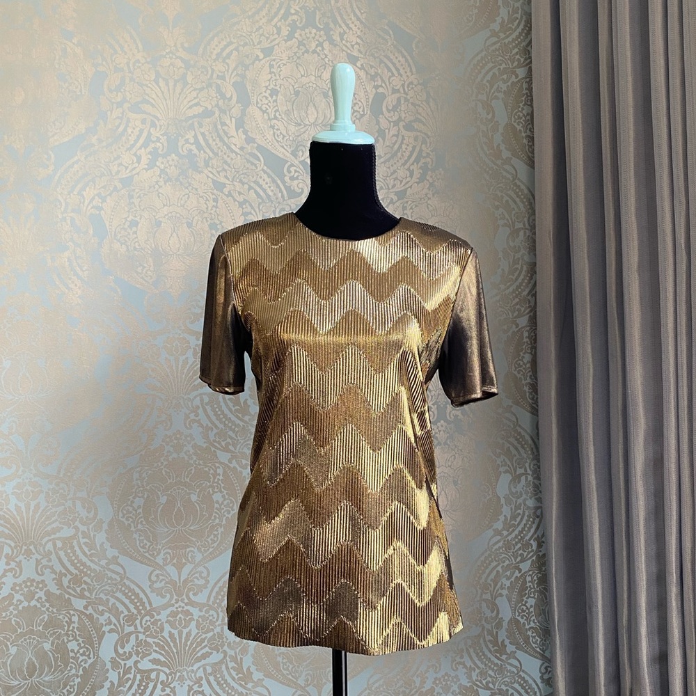 Gold Retro Top